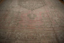 15.5x19.5 Vintage Distressed Oushak Carpet