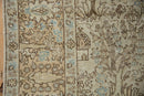 6.5x9.5 Vintage Distressed Tabriz Carpet