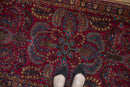 2.5x5 Vintage American Sarouk Rug Runner