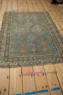 3.5x5 Antique Distressed Caucasian Rug