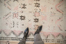 4.5x9 Vintage Distressed Moroccan Rug Runner