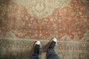 RESERVED 9.5x12.5 Vintage Distressed Tea Washed Kayseri Carpet
