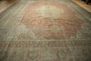 RESERVED 9.5x12.5 Vintage Distressed Tea Washed Kayseri Carpet