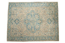 9.5x12.5 Vintage Distressed Heriz Carpet