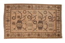 5x8 Vintage Distressed Khotan Carpet