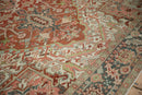 8x10.5 Vintage Distressed Heriz Carpet