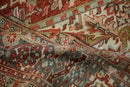 8x10.5 Vintage Distressed Heriz Carpet