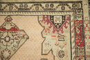 3.5x11 Antique Distressed Karabagh Rug Runner