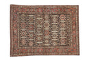 4.5x6 Vintage Distressed Hamadan Rug