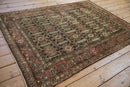 4.5x6 Vintage Distressed Hamadan Rug