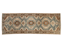 3.5x10 Vintage Distressed Malayer Rug Runner