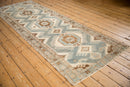 3.5x10 Vintage Distressed Malayer Rug Runner