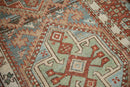3.5x12.5 Vintage Distressed Karaja Rug Runner