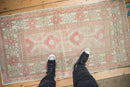 2.5x5 Vintage Distressed Oushak Rug Runner