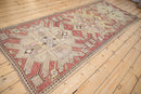 3.5x9 Antique Distressed Kazak Rug Runner