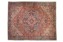 9.5x12 Vintage Heriz Carpet