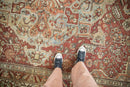 11.5x15 Vintage Distressed Baktiari Carpet