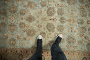 9.5x13 Vintage Distressed Meshed Carpet