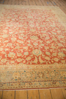 8x11 Vintage Distressed Kashan Carpet