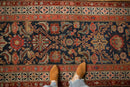 3.5x15.5 Antique Fine Malayer Rug Runner