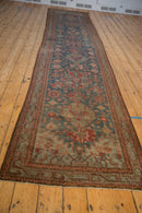 3.5x15.5 Vintage Distressed Malayer Rug Runner