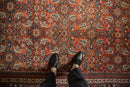 RESERVED 8x10.5 Vintage Mahal Carpet