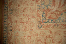 7x10 Vintage Distressed Kashan Carpet