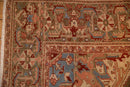 9.5x13 Vintage Distressed Heriz Carpet