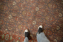 10.5x13.5 Vintage Distressed Mahal Carpet