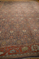 10.5x13.5 Vintage Distressed Mahal Carpet