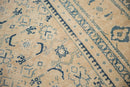 10x13.5 Vintage Distressed Mahal Carpet