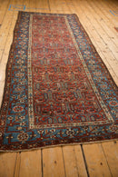 3.5x9.5 Antique Fine Kurdish Hamadan Rug Runner