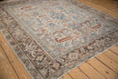 6.5x7.5 Vintage Distressed Heriz Carpet