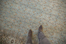 10.5x14 Vintage Distressed Tabriz Carpet