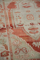 3.5x4.5 Vintage Distressed Oushak Square Rug
