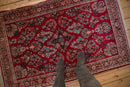 3.5x5 Vintage Fine Sarouk Rug