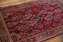 3.5x5 Vintage Fine Sarouk Rug