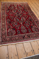 3.5x5 Vintage Fine Sarouk Rug