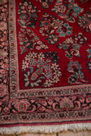 3.5x5 Vintage Fine Sarouk Rug