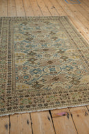 3.5x4.5 Vintage Distressed Tabriz Square Rug