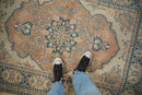 4.5x6 Vintage Distressed Tabriz Rug