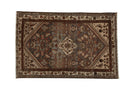 3.5x5.5 Vintage Distressed Hamadan Rug