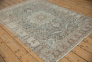 4.5x6 Vintage Distressed Tabriz Rug