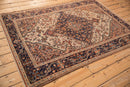 4.5x6.5 Vintage Distressed Malayer Rug