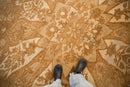 RESERVED 8.5x11 Vintage Distressed Kars Carpet