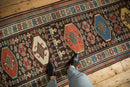 3.5x12.5 Vintage Kurdish Rug Runner