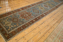 3x14.5 Vintage Distressed Karaja Rug Runner