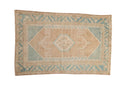 4x6.5 Vintage Distressed Hamadan Rug