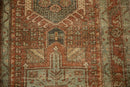 3x10.5 Vintage Distressed Karaja Rug Runner