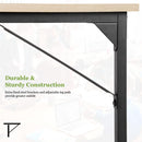 39 Inch Computer Desk With Adjustable Feet For Home Office